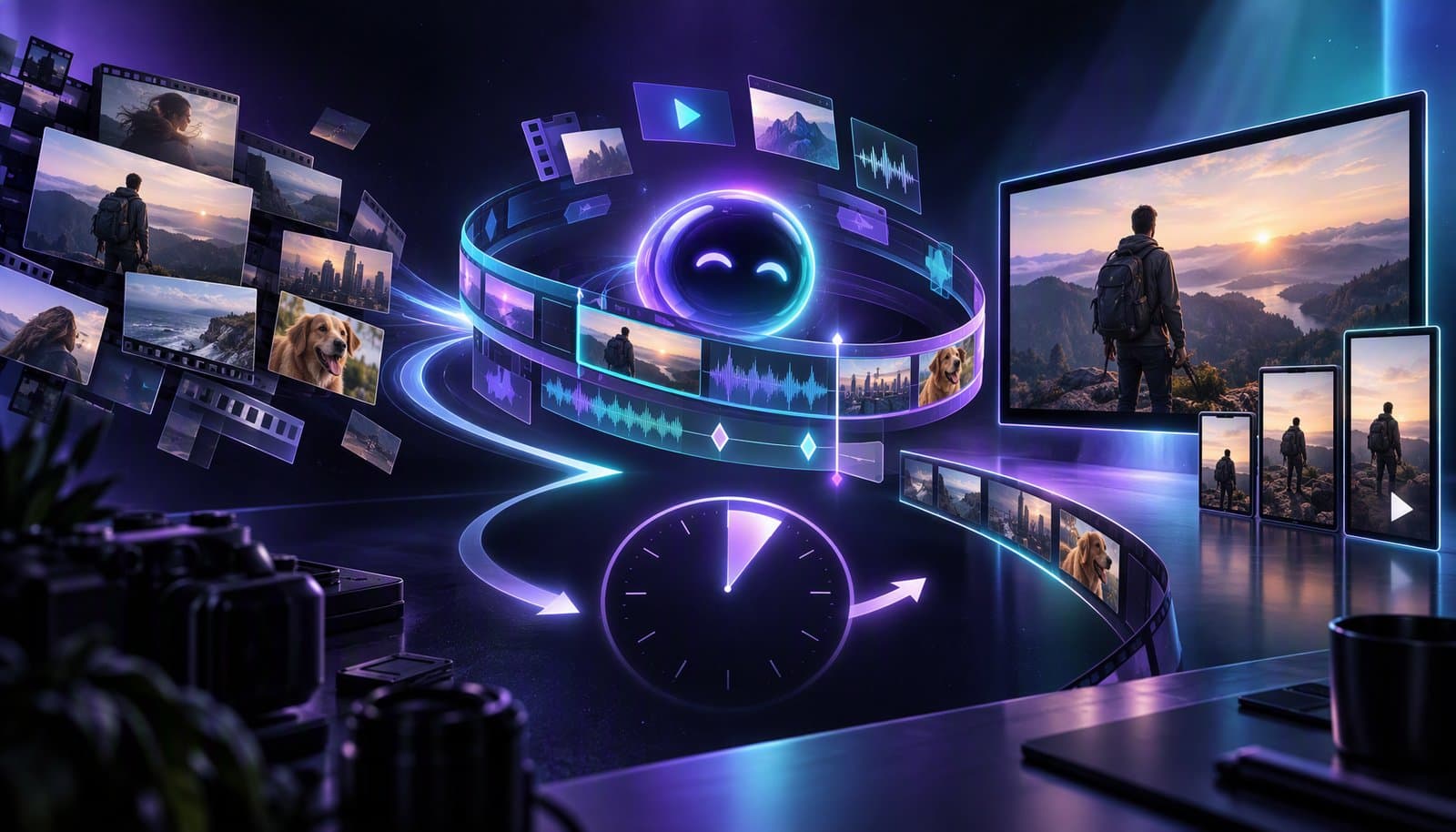 Editorial illustration for From Footage to Final Cut in 10 Minutes: A Loopdesk Workflow Guide